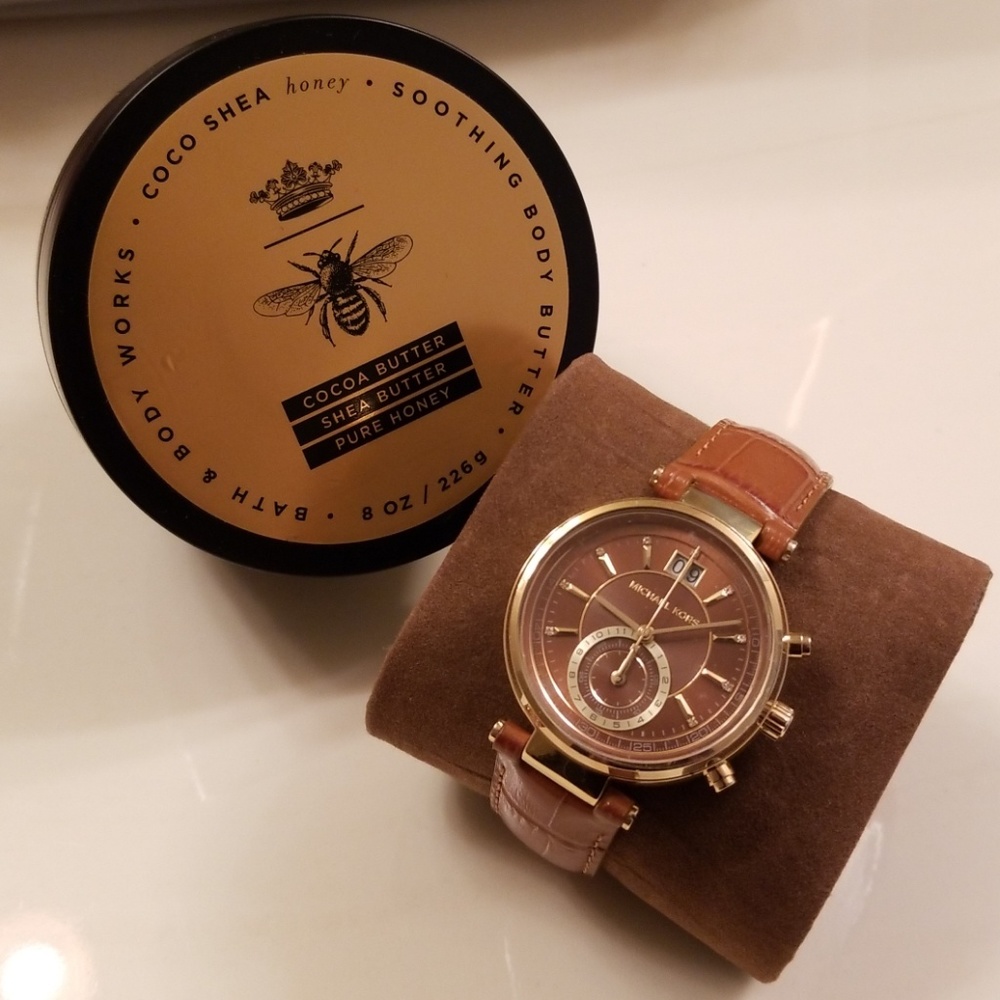 Brown very distinct Michael Kors watch